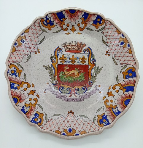 Assiette blason ville - ),