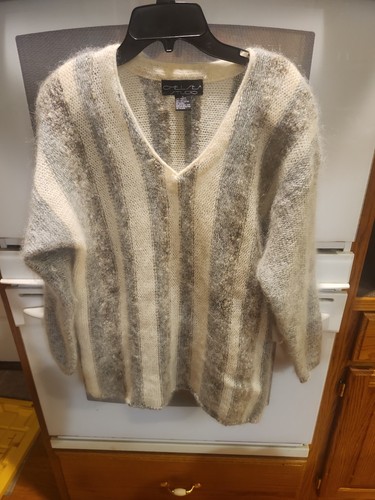 Mohair blend sweater fuzzy - sweater,