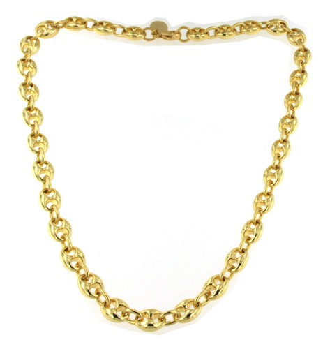 Collier chaine grain - , café
