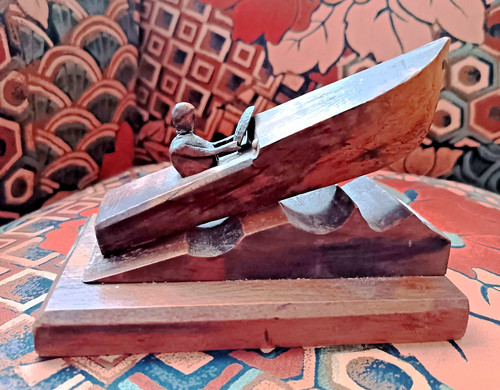 Sculpture bois art déco - bois,