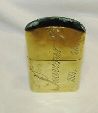 BRIQUET DE TRANCHEE TRAVAIL DE POILU MARQUE souvenir 14-18 & monogrammé