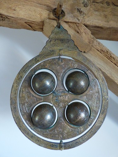 Ancien astrolabe bronze - astrolabe,