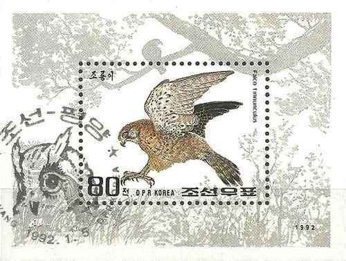 Timbre oiseaux rapaces - timbre,