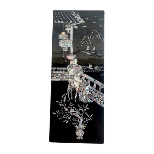 Tableau panneau bois laqué - en,