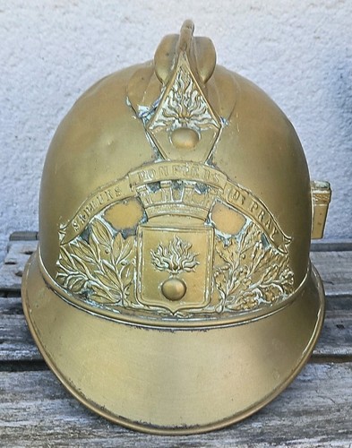 Ancien casque pompier - ancien,