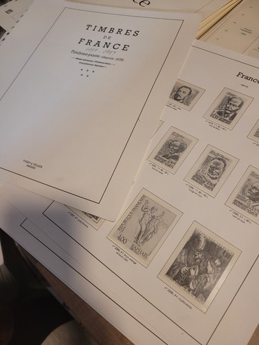 Lot pages album timbres - album,