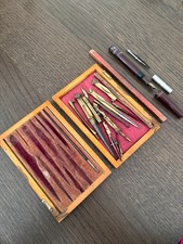 Ancien coffret de compas de