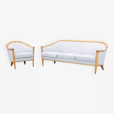 Canape et son fauteuil bleu