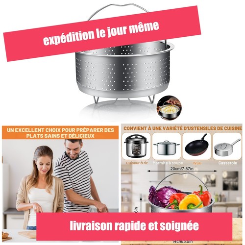 Panier vapeur inox 304 cuiseur - vapeur,