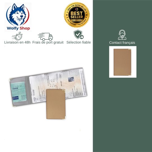 Porte carte grise volets - grise,