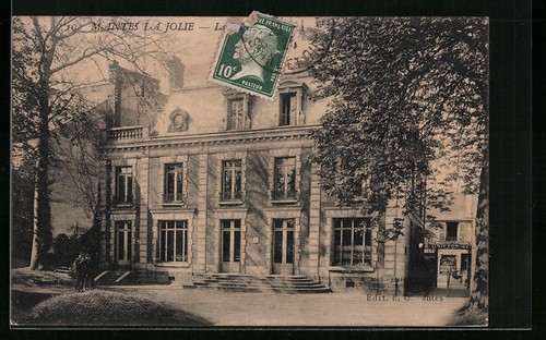 Cpa mantes jolie - vue, du