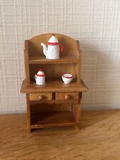 Miniature Wooden Kitchen Furniture Sideboard, Dollhouse 1/12 Diorama