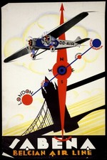 AFFICHE POSTER  Sabena