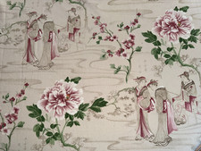 Antique Cotton Fabric Upholstery Japanese Decor 140cm x H 240cm Wide C899