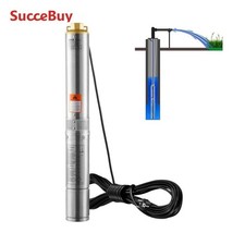 VEVOR Pompe à Eau Immergée Puit Profond 1100W Acier Inox 7,1 m³/h 105m 9,1m Cord