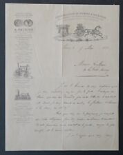 Invoice 1881 THIRION fire extinguisher fire pump firefighter head illustrated 48