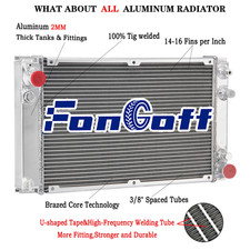 3 Rangées Radiateur Pour