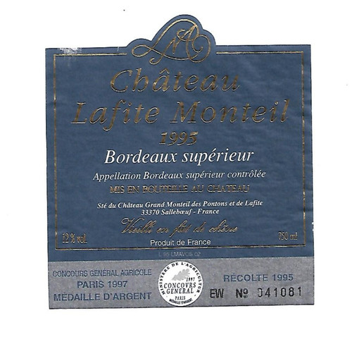 Etiquette vin château - de,