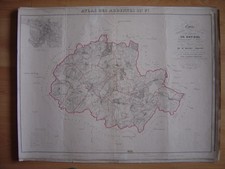 CARTE ARDENNES 1837 Canton de