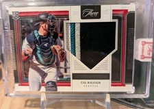 Cal Raleigh 2022 Panini Three and Two Rookie Jerseys #RJ-CR Patch Card #12/60 RC