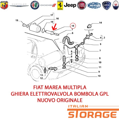 Fiat marea multipla écrou - marea,