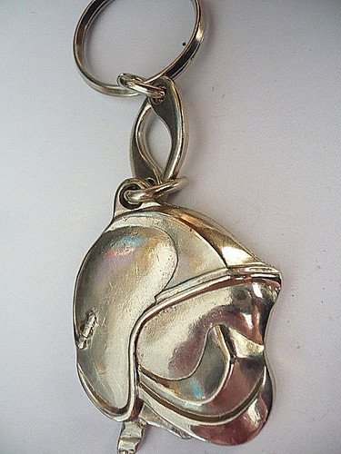 Porte clé casque pompier - porte-clé,