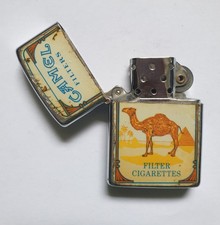 Briquet Camel original Interpur "Filter cigarettes" sur 2 faces vintage
