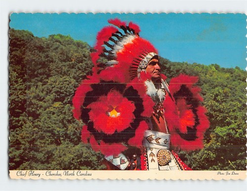 Postcard chief henry cherokee - henry,