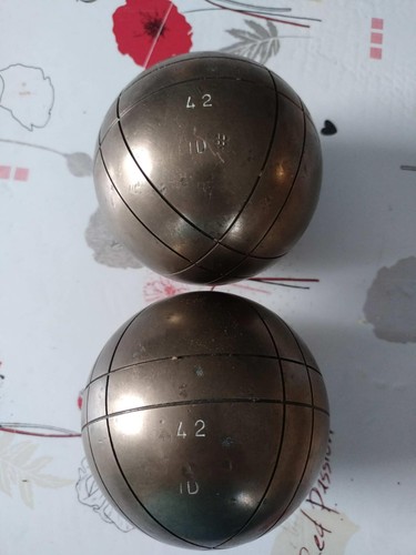 Rare ancienne paire boules - ancienne,