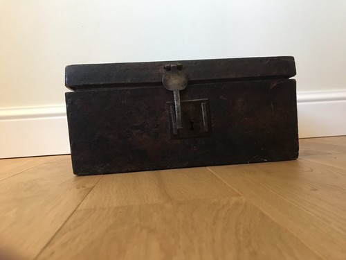 Boîte ancienne bois et - en,