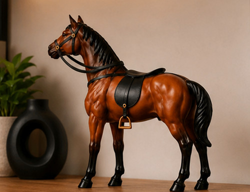 Figurine cheval bois - en,