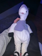 Ikea Klappar Cirkus White Horse Purple Vest Plush Soft Toy Stuffed 17" Pony 