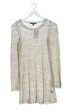 GANT Robe en maille tricotées Dames Robe T EU 34 blanc cassé style décontracté