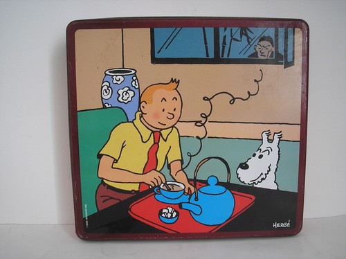 Boite métal tintin milou - boite,