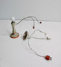 LOT OF TWO ANTIQUE DOLLHOUSE LIGHTS - UNTESTED