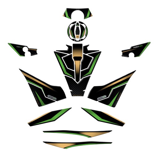 Kit full autocollant moto - autocollant,