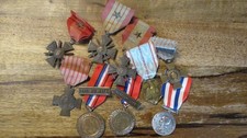 FRANCE  Lot de 9 médailles militaires et civiles