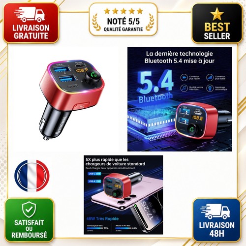 Transmetteur bluetooth 3 - bluetooth, 5.3
