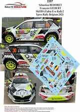 DECALS 1/32 REF 2357 SKODA FABIA BEDORET YPRES RALLY BELGIUM 2021 WRC RALLYE