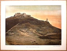 LE FORT DE SANTA CRUZ À ORAN Algérie - Photochromie fin 19ème Gravure 