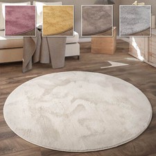 Tapis De Salon, Rond Petit Tapis En Fausse Fourrure, Chambre d'Enfants, Peluche 
