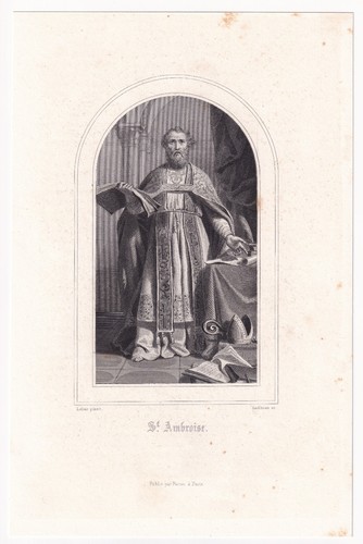Portrait saint ambroise - portrait, de