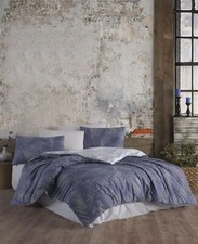 Reforcer Linge de Lit Réversible Mauve Triangles 135 X 200 CM 80 X 80 CM