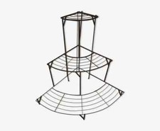 étagère de coin en fer forgé / décoration de jardin 