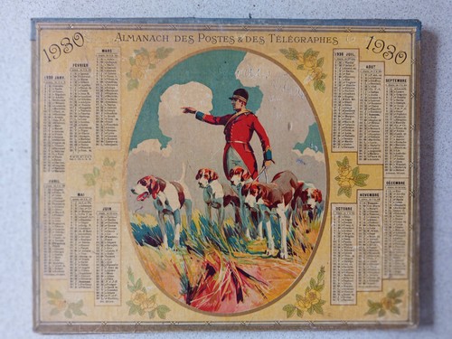 Calendrier postes 1930 - calendrier,