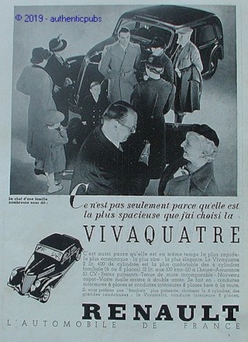 Publicite renault vivaquatre - publicite,