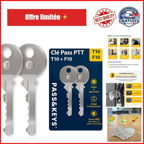 Clés pass ptt - +, f10