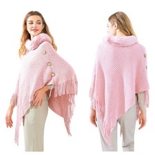 Femme Fausse Fourrure Poncho