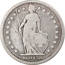 Monnaie, Suisse, 2 Francs