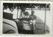 PHOTO ANCIENNE - VINTAGE SNAPSHOT - MANÈGE FÊTE FORAINE VOITURE JOUET 2